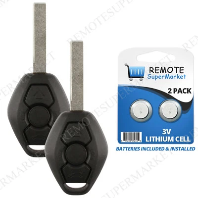 2 Replacement for BMW 5 Series 525 528 530 540 545 550 Remote Car Key Fob Foto 1 de 4