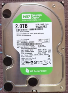 DEFECT Western Digital Caviar Green 3,5" 2 TB SATA III 64M Hard Drive (WD20EARX) - Photo 1/2