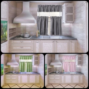 1 SET ROD POCKET WINDOW CURTAIN KITCHEN CAFFE RESTAURANT BATHROOM DECOR 36" K3 - Picture 1 of 29