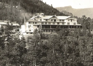 Crags Hotel Estes Park CO – Vintage 1940s Mountain Resort RPPC - Picture 1 of 4
