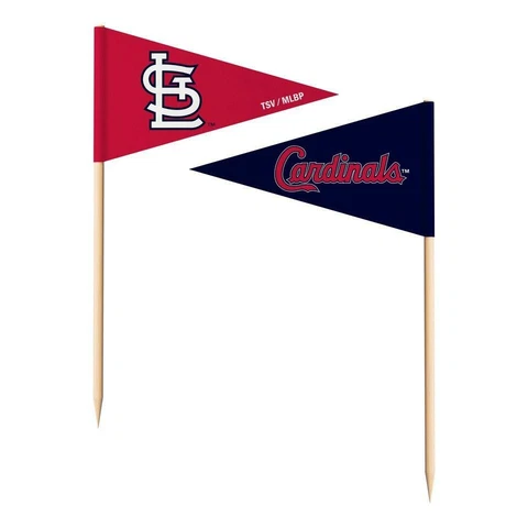 St Louis Cardinals 36 Piece Toothpick Flags [NEW] MLB Pennant FanPick Tailgate Cover