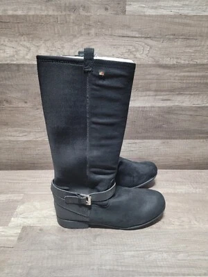 Tommy Hilfiger Andrea Roller 2 Hebilla Brillante Bota de Montar Negra Elástica Talla 5 Foto 1 de 4