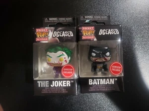 Funko Pocket Pop Keychain DCeased BATMAN JOKER Lot of 2 (Bloody) - Picture 1 of 1