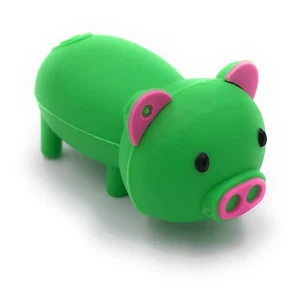 Schwein Bauernhof Grün USB Stick 8GB 16GB 32GB 64GB USB 2.0 - Picture 1 of 2