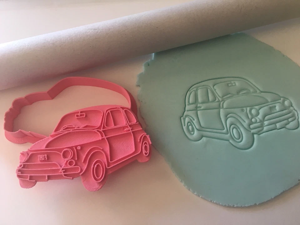 Macchina Auto Fiat 500 Epoca Formina Biscotti Cookie Cutter 7,5cm - Bild 1 von 1