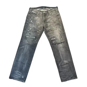 Pantalones de mezclilla grises parches desgastados Neighborhood Basic Savage DCHN-PT-13 talla M - Imagen 1 de 16