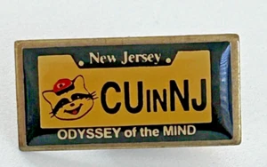 Spilla bavero Odyssey Of The Mind New Jersey NJ targa Omer OM OotM - Foto 1 di 3