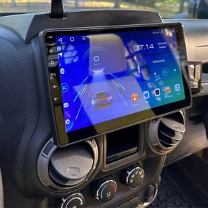 For Jeep Wrangler 2007-2017 Car Stereo Radio Apple CarPlay Android GPS WIFI BT - Picture 1 of 15