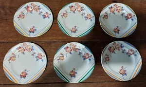 Digoin Sarreguemines Series of Six Dessert Plates Decor May XXth - Picture 1 of 6