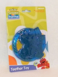 Sesame Street . Sesame Beginnings . Teether Toy . BPA Free . Blue . 0-18 Months - Picture 1 of 5