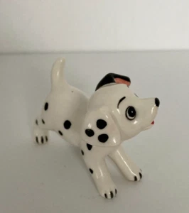 Vintage Disney 101 Dalmatians Puppy Figurine Porcelain Ceramic Made in Japan - Picture 1 of 18