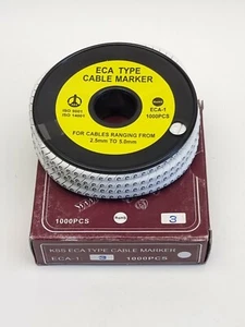 1000 x KSS ECA Type Cable Marker ECA-I ECA-1 Chevron Cut 12-18 AWG Number 3 - Picture 1 of 4