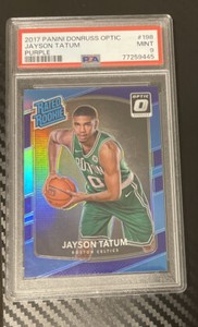 2017-18 Donruss Optic Jayson Tatum Purple Rookie PSA 9 Celtics