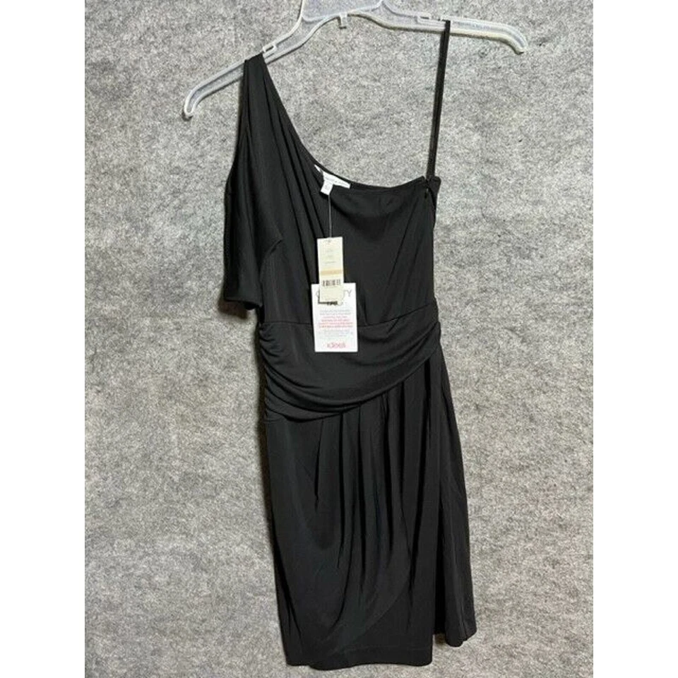 Sexy Vestido Vintage Años 90 Y2K Para Mujer 2 Vainas Acanalado Un Hombro WItchy Hada Oscura Foto 1 de 4