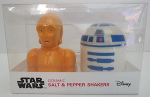 Disney Lucas Film Star Wars Ceramic Salt & Pepper Shakers NIB - R2-D2 & C3PO - Picture 1 of 7