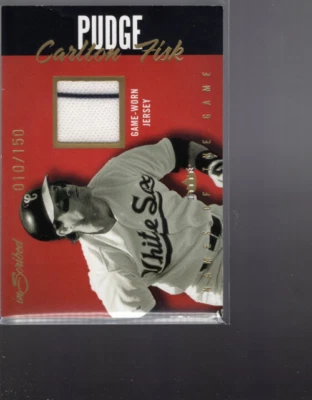 A7010- 2004 Fleer InScribed Names of the Game Material Gold Carlton Fisk /150 - Image 1 of 2