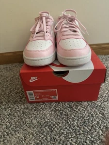 Nike Court Borough Low Recraft GS White Pink Foam Kids 6.5Y - Picture 1 of 6