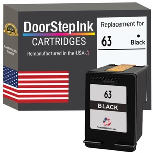 Cartuchos de tinta compatibles DoorStepInk para HP 63 negro-EE. UU. - Imagen 1 de 5