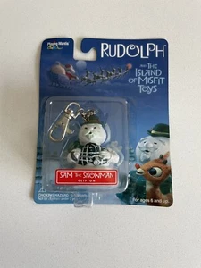 Rudolph and the Island of Misfit Toys Clip On Sam the Snowman Key Chain Ornament - Picture 1 of 5