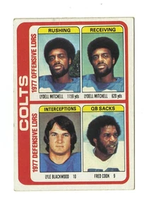 Lista de verificación Topps Football Colts 1978 (marcas en la parte posterior) #502 Baltimore Colts - Imagen 1 de 2