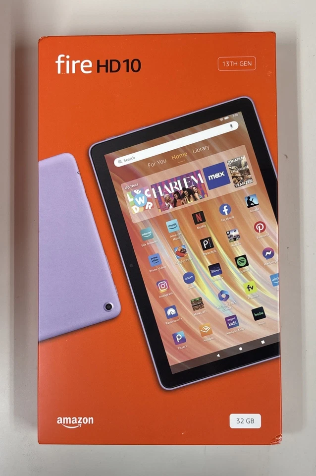 Amazon Fire HD 10 10.1" 32GB Wi-Fi Tablet, 13th Gen Full HD Screen, Lilac Purple - Image 1 of 1