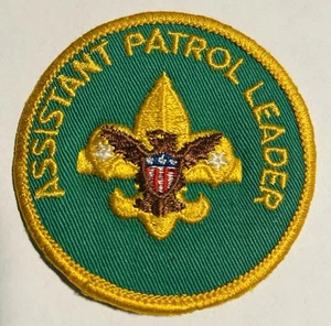80's Boy Scouts of America Assistant Patrol Leader Embroidered Patch - Picture 1 of 3