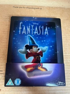 DISNEY FANTASIA UK Reg Free BLU RAY LENTICULAR STEELBOOK - Read Desc - Picture 1 of 8