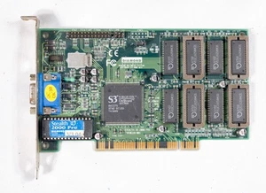 Vintage Diamond Stealth 3D Pro 2000 VGA adapter 4MB RAM PCI tested ISA360 - Picture 1 of 3