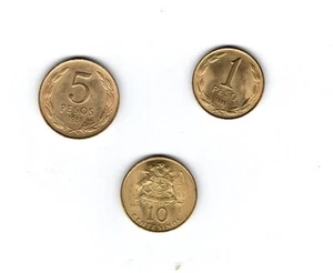 CILE LOTTO DI 3 MONETE QUALITA' SPL - Picture 1 of 2