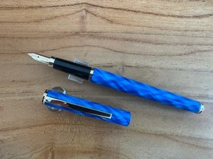 Sheaffer Fashion 284 Blue Criss Cross Fountain NOS - Bild 1 von 11