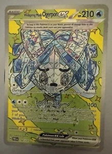2025 Pokémon Prismatic Evolutions Full Art Wellspring Mask Ogerpon ex 152/131 - Picture 1 of 2