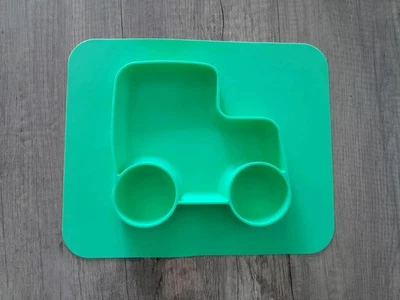 Kinder-Teller/ Baby rutschfeste Essmatte, 30×25 cm ,Wie Neu - Bild 1 von 3