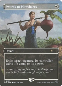 MTG Swords to Plowshares (2167) *Foil* Tana Segreta: Dwight The Office quasi nuovo/MT - Foto 1 di 2