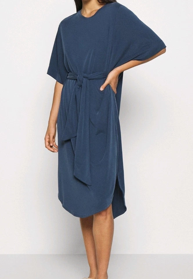 Monki Jersey Wrap Kaftan Dress Teal Size S Perfect Condition - Image 1 of 1