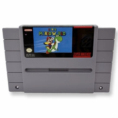 Super Mario World (Super Nintendo SNES) Cartridge Only – Tested Free Shipping - Image 1 of 4