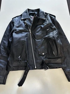 River Road Herren Lederjacke schwarz Größe 50 Biker Motorrad - Bild 1 von 10