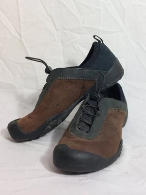 女士 Dr. Scholl's Natural Sport Concord 棕色皮革凝胶懒人鞋 6 M 码 — 第 1/4 张图片