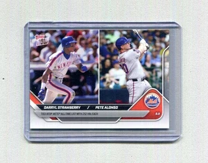 2025 Topps Now Darryl Strawberry Pete Alonso #541 8/9/25 Tied Mets All Time HR - Imagen 1 de 2