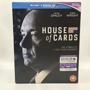 House Of Cards Complete Season 1-4 Blu-ray Collection UK Edition Region Free - Picture 1 of 3