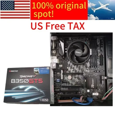 Biostar Racing X370 GT5-NF ATX Motherboard Socket AM4 USB 3.1 HDMI - Image 1 of 4