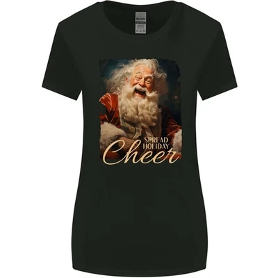 T-Shirt À Large Coupe Pour Femmes Santa Xmas De Noël - Photo 1/3
