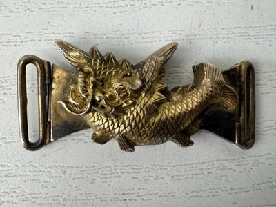 Y9561 OBIDOME Shachi Shachihoko Faja Clip Broche Japón Antiguo Kimono Accesorio Foto 1 de 4