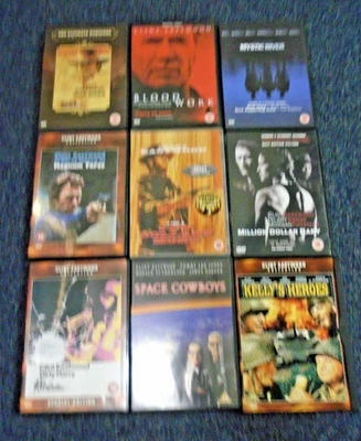 Clint Eastwood Bundle (Dirty Harry, Magnum Force etc) - 9x DVD - Region 2 - VGC - Image 1 of 4