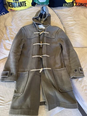 Abrigo de Lona Burberry Brit Hombre Pequeño Oliva Hecho en Inglaterra Foto 1 de 4