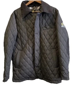 NFL BDA Black Super Bowl 50 Special Edition Quilted Full Zip Jacket Size Small - Picture 1 of 3