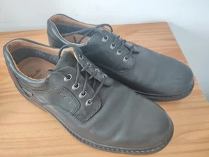 Clarks Mens Black Leather Gore-Tex Active Air Shoes Size 12 Goretex - Picture 1 of 19