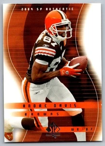 2004 SP Authentic Andre Davis Cleveland Browns #21 - Picture 1 of 2