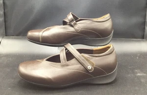 Wolky Schuhe Größe 10 / EU 42 Damen Braun Mary Jane Bronze Braun Lackleder - Bild 1 von 5
