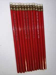 12 matite rosse vintage SEARS Roebuck And Co. 59N4 - Foto 1 di 3