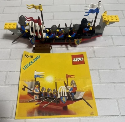 Vtg. LEGO Legoland Viking Voyager 6049 100% Complete w/ Minifigs & Instructions - Image 1 of 4